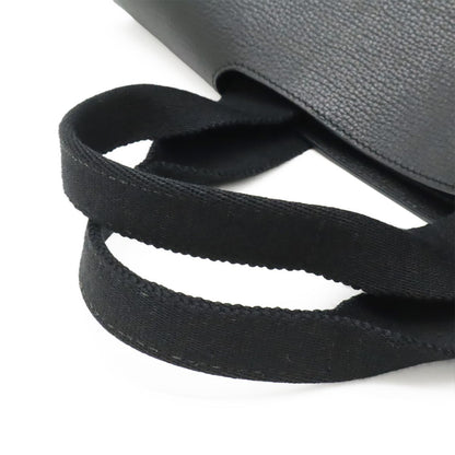 Hermes Valparaiso Tote Toilet Blanc Canvas Leather Black Pouch — view 4