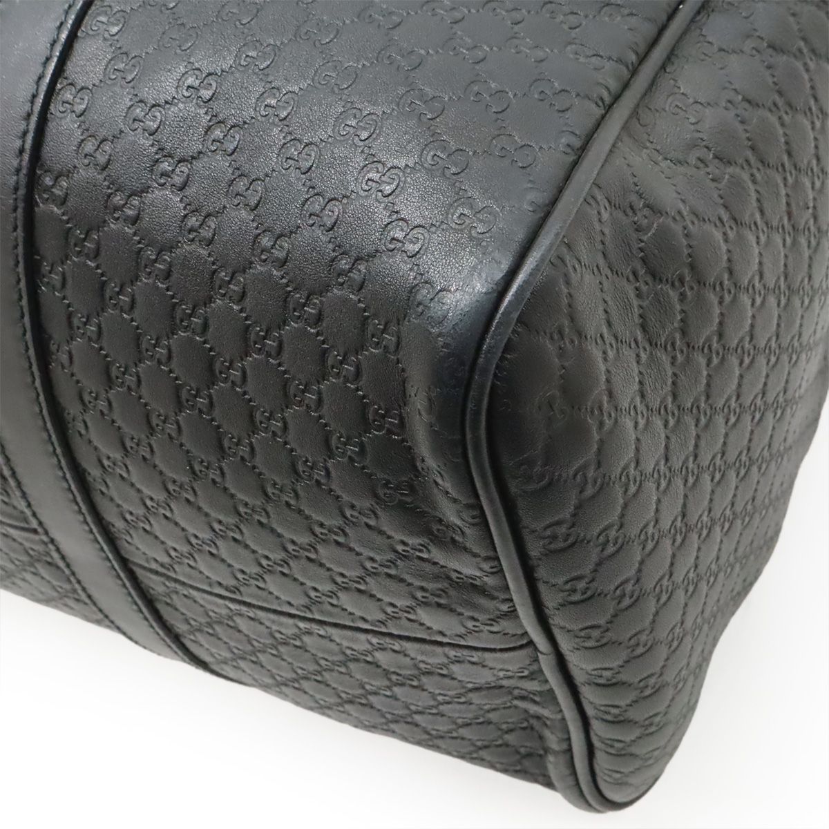 Gucci Micro Guccissima Boston Bag Leather Black — view 3