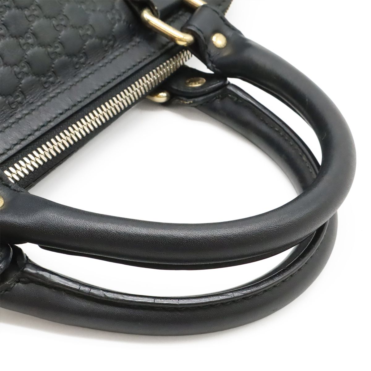 Gucci Micro Guccissima Boston Bag Leather Black — view 4