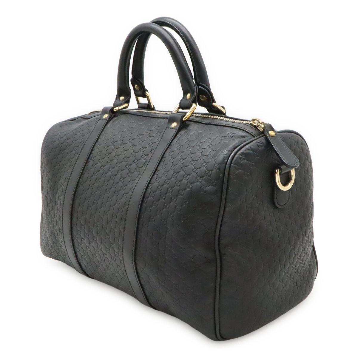 Gucci Micro Guccissima Boston Bag Leather Black — view 2
