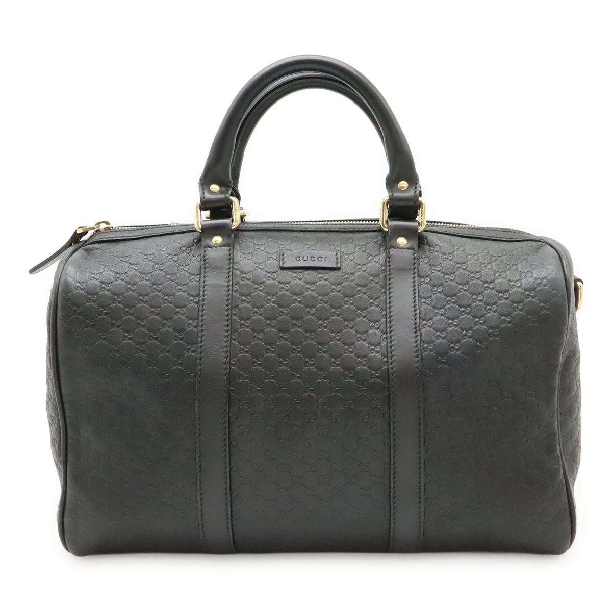 Gucci Micro Guccissima Boston Bag Leather Black