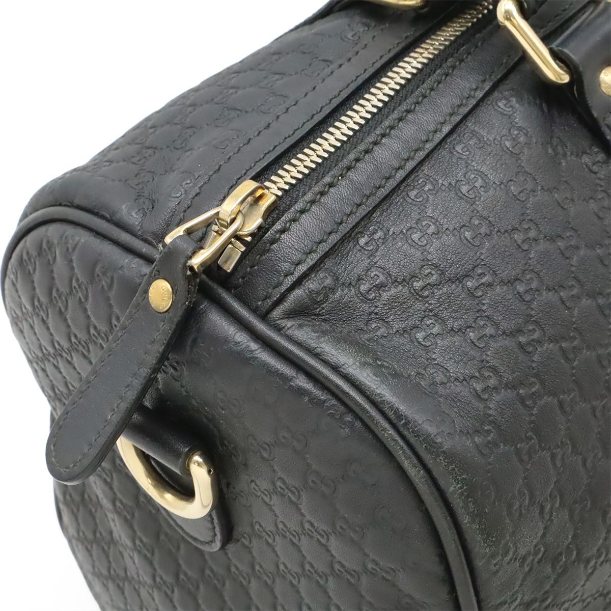 Gucci Micro Guccissima Boston Bag Leather Black — view 5