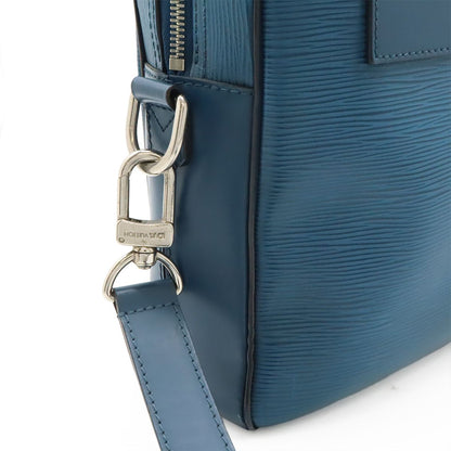 Louis Vuitton Epi PDB Porte Document Business Briefcase 2-Way Shoulder Bag Blue — view 4