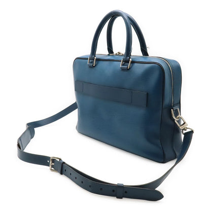 Louis Vuitton Epi PDB Porte Document Business Briefcase 2-Way Shoulder Bag Blue — view 2