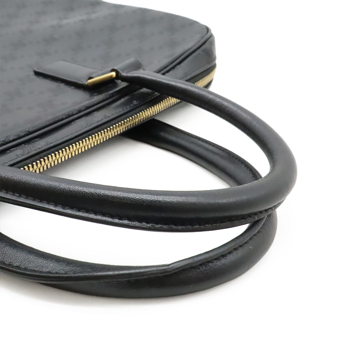 Celine Triomphe Briefcase Business Document Purse 2-Way Shoulder Bag Leather — view 6