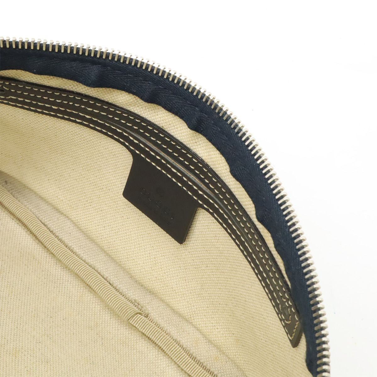 Gucci GG Supreme Belt Bag Waist Pouch Hip Leather Navy — view 7