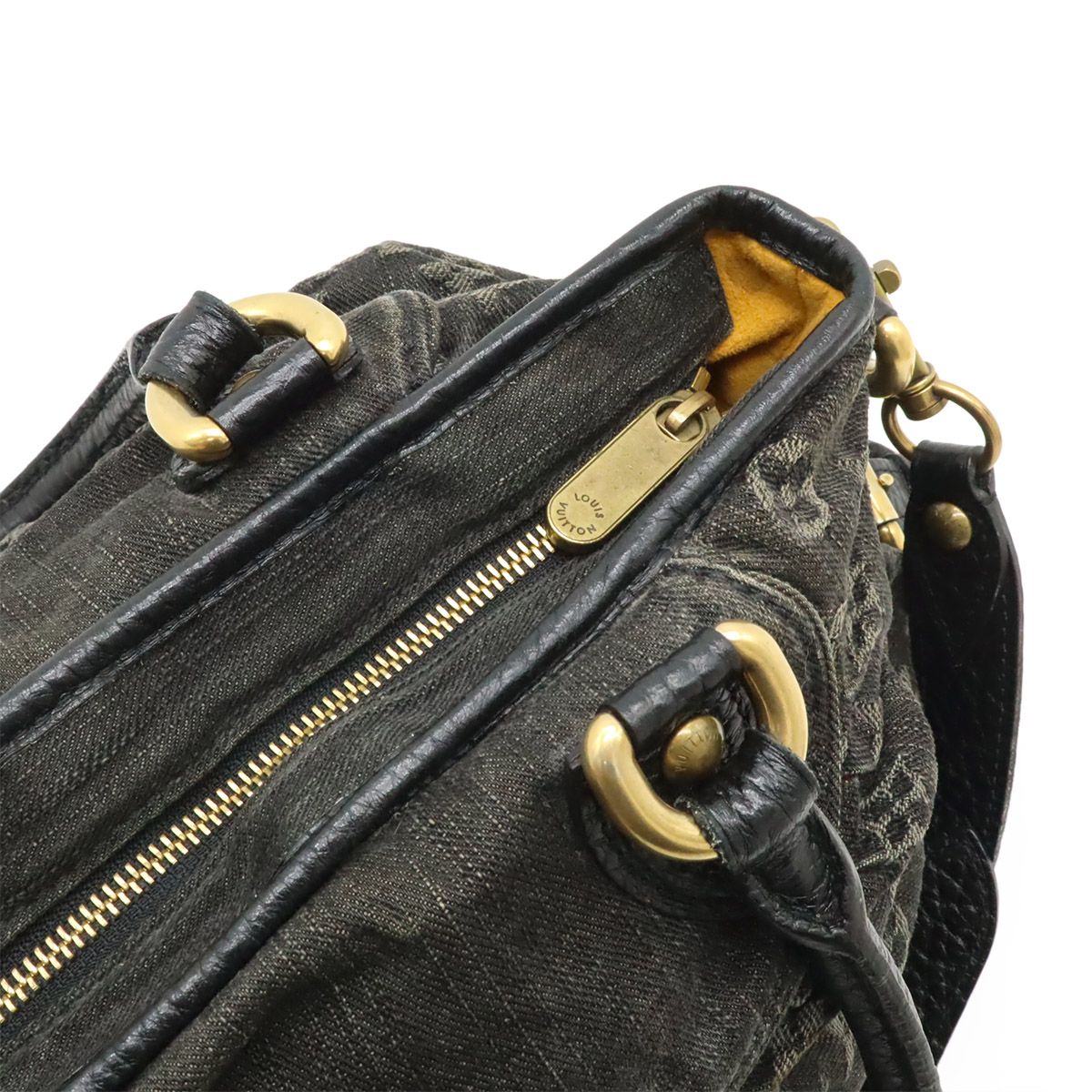 Louis Vuitton Monogram Denim Neokabi Tote 2-Way Shoulder Bag Noir Black — view 5
