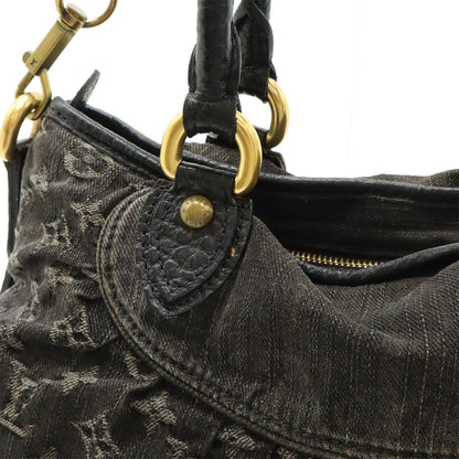 Louis Vuitton Monogram Denim Neokabi Tote 2-Way Shoulder Bag Noir Black — view 9