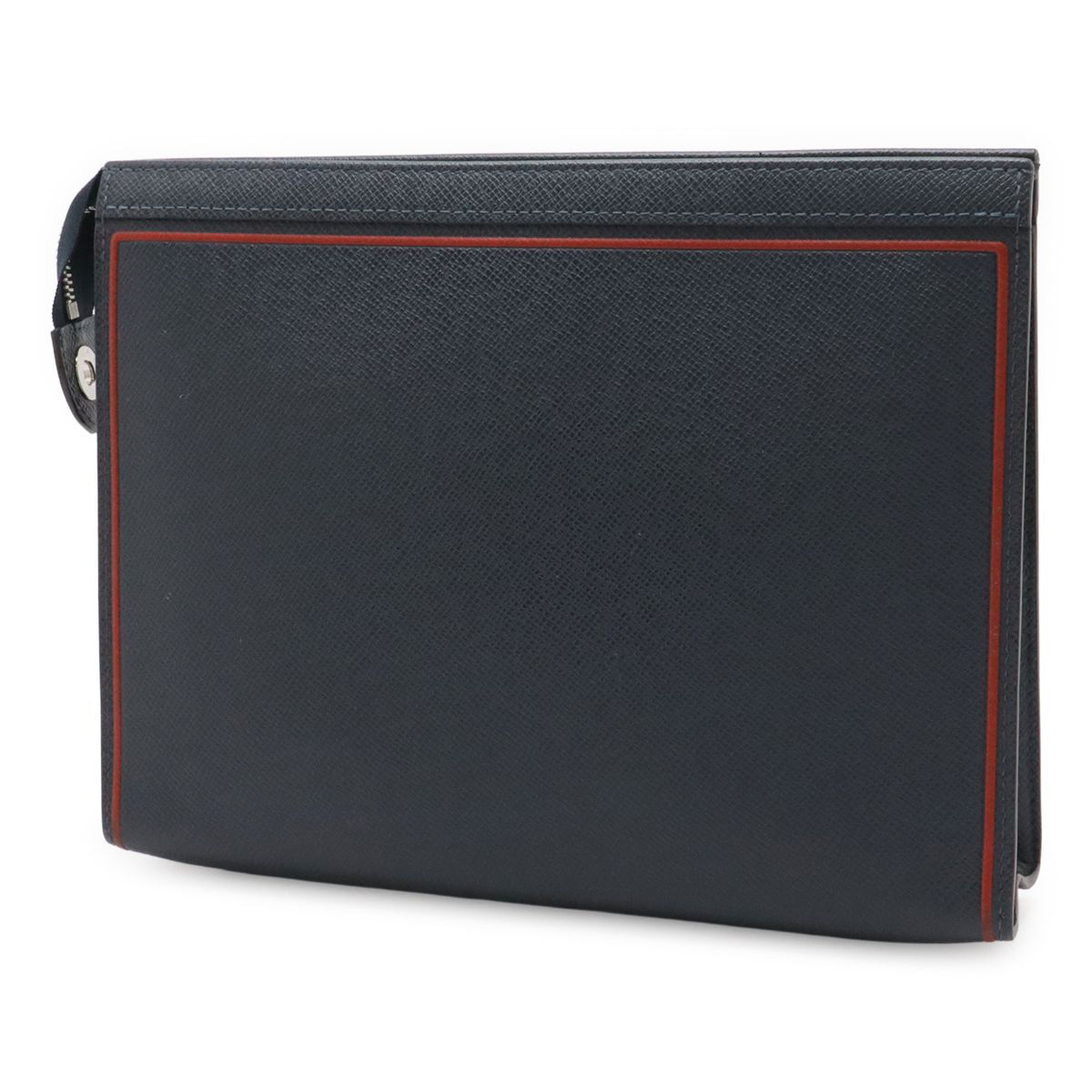 Louis Vuitton Taiga Pochette Voyage Clutch Blue Marine Navy — view 2