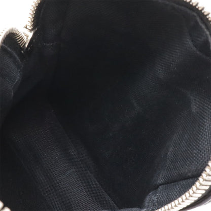 Gucci GG Supreme Web Line Messenger Bag Pochette Leather Black Dark Gray — view 6