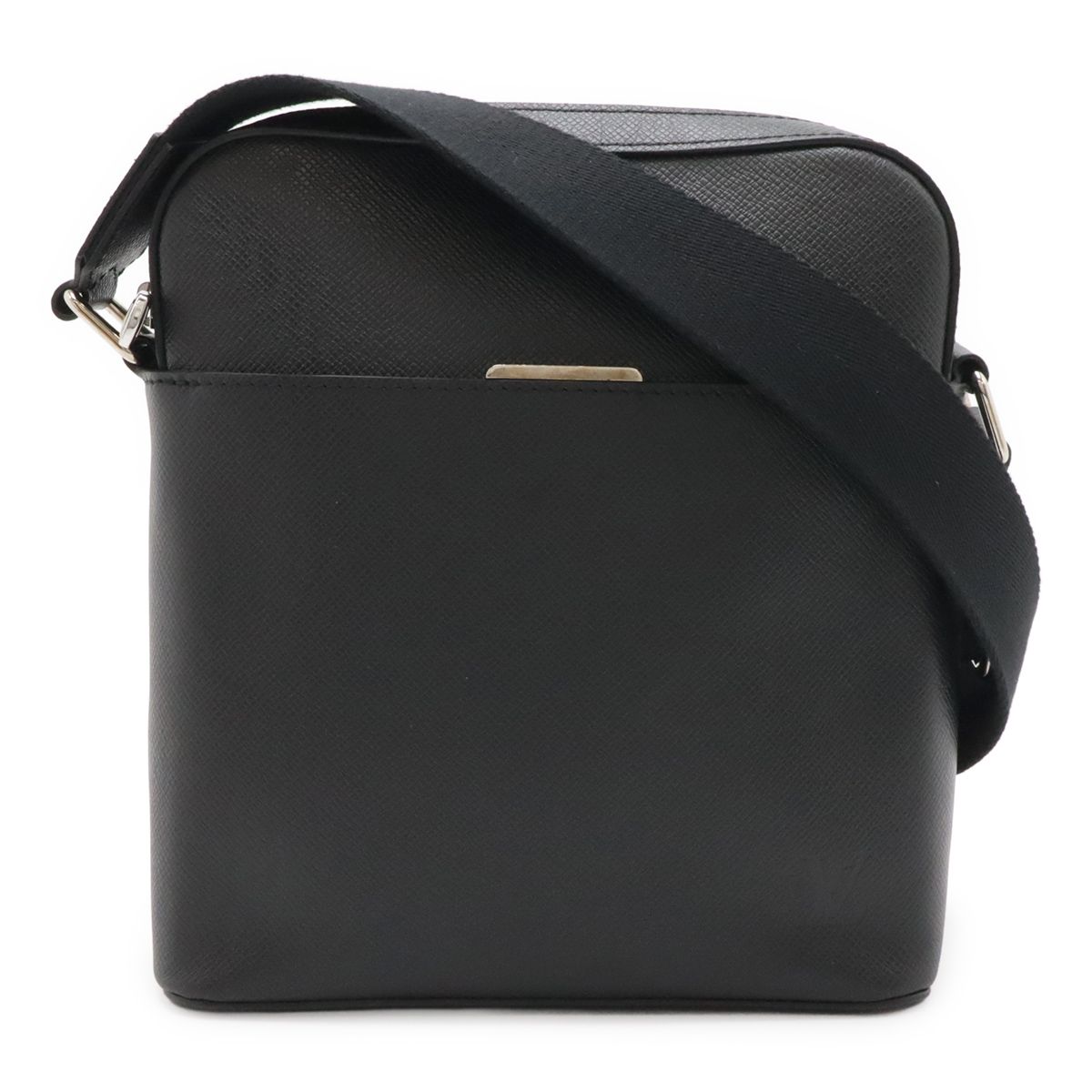Louis Vuitton Taiga Anton Pochette Shoulder Bag Crossbody Leather Ardoise Black