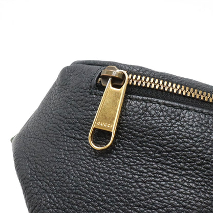 Gucci Print Sherry Line Belt Bag Waist Pouch Leather Pink Green Red Gold — view 4