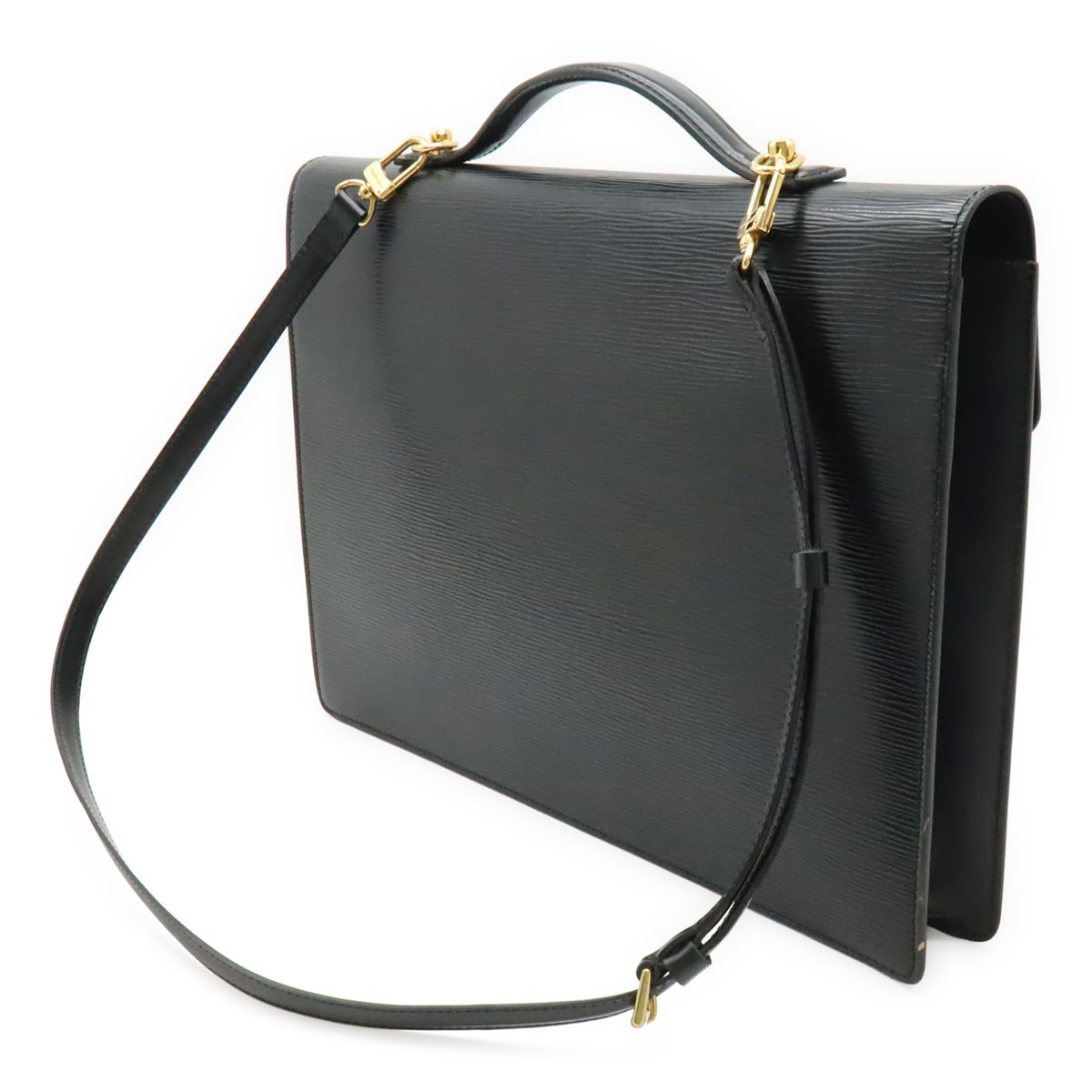 Louis Vuitton Epi Porte Documents Bandouliere Business Briefcase 2-Way Shoulder — view 2