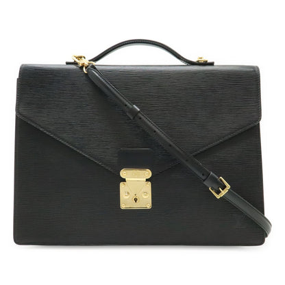 Louis Vuitton Epi Porte Documents Bandouliere Business Briefcase 2-Way Shoulder