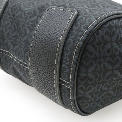 Loewe New Line Tote Shoulder Bag Nylon Canvas Dark Gray Gold — view 3