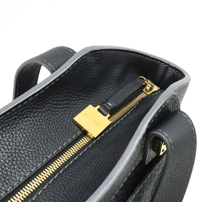 Loewe New Line Tote Shoulder Bag Nylon Canvas Dark Gray Gold — view 5