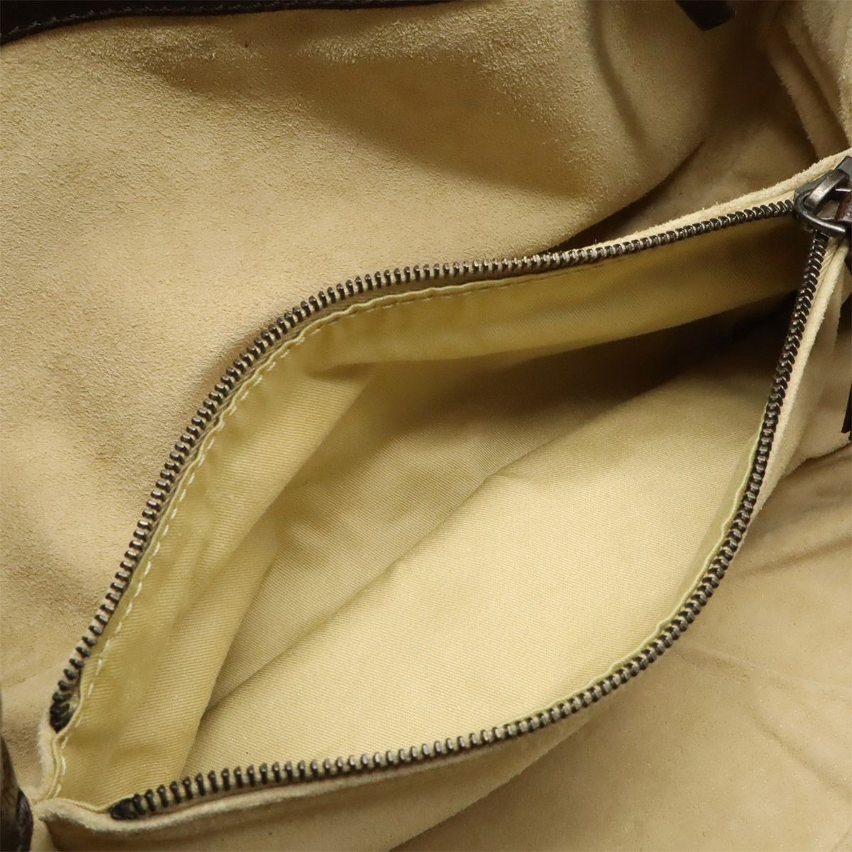 Bottega Veneta Intrecciato Metallic Handbag Leather Dark Brown Silver — view 6