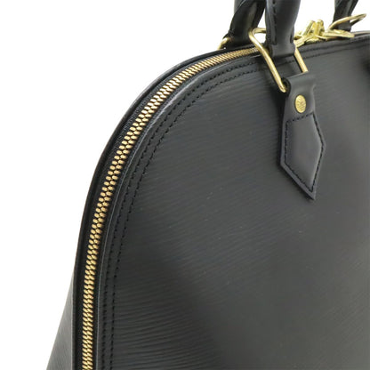 Louis Vuitton Epi Alma Handbag Leather Noir Black Gold — view 8