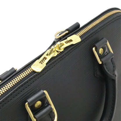 Louis Vuitton Epi Alma Handbag Leather Noir Black Gold — view 5