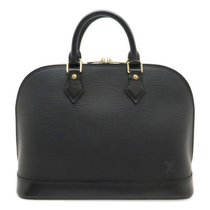 Louis Vuitton Epi Alma Handbag Leather Noir Black Gold