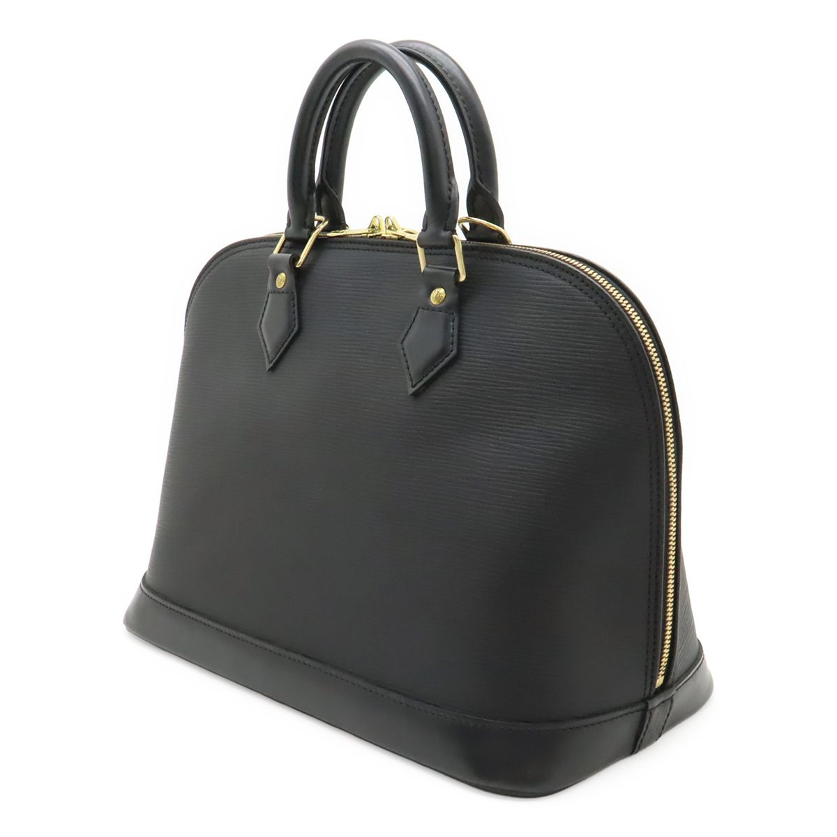 Louis Vuitton Epi Alma Handbag Leather Noir Black Gold — view 2