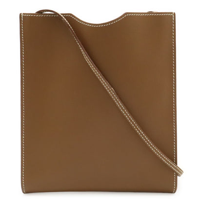 Hermes Onimetou Shoulder Bag Pochette Crossbody Leather Brown