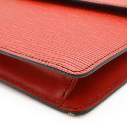 Louis Vuitton Epi Montaigne 27 Clutch Castilian Red Gold — view 3