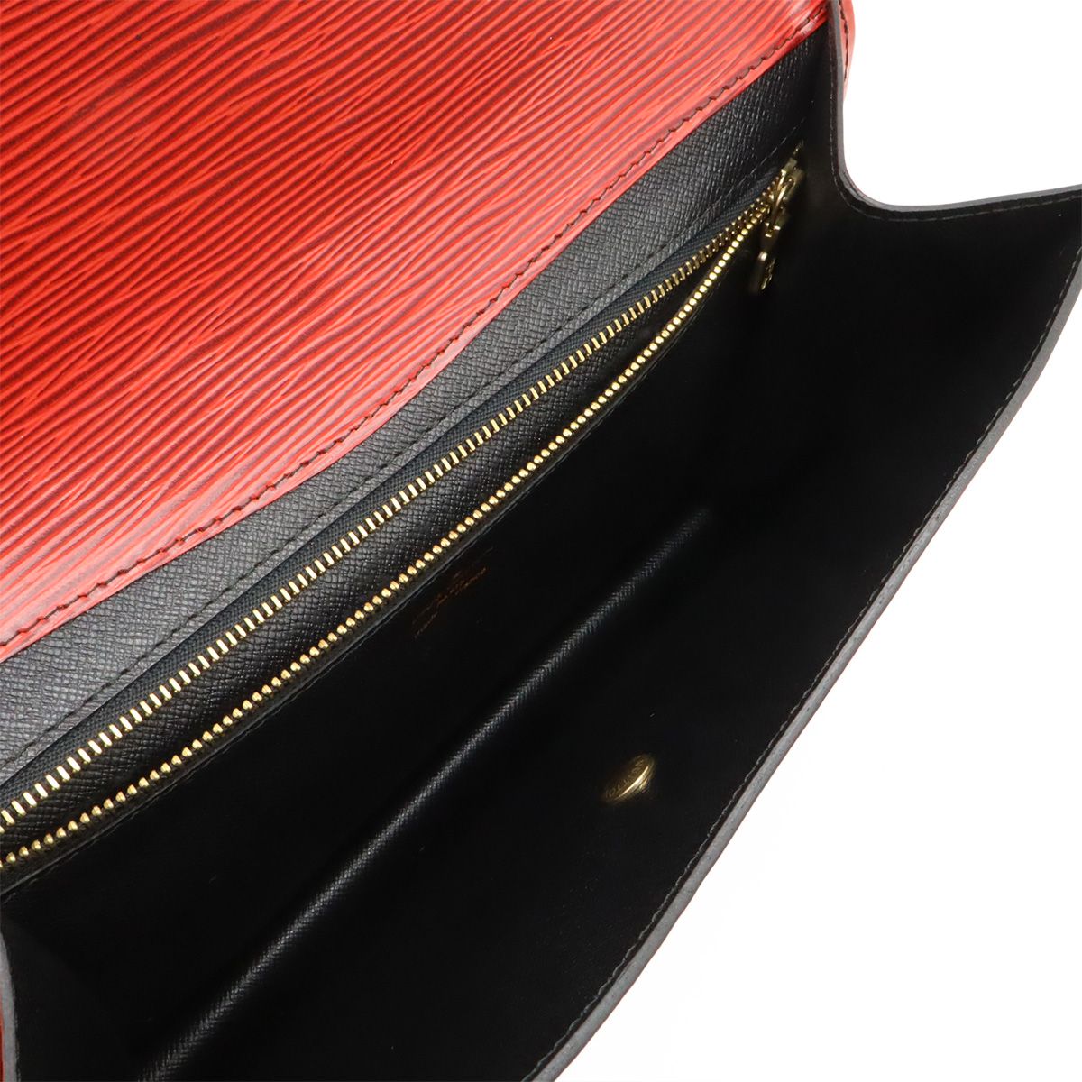 Louis Vuitton Epi Montaigne 27 Clutch Castilian Red Gold — view 5