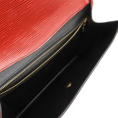 Louis Vuitton Epi Montaigne 27 Clutch Castilian Red Gold — view 5