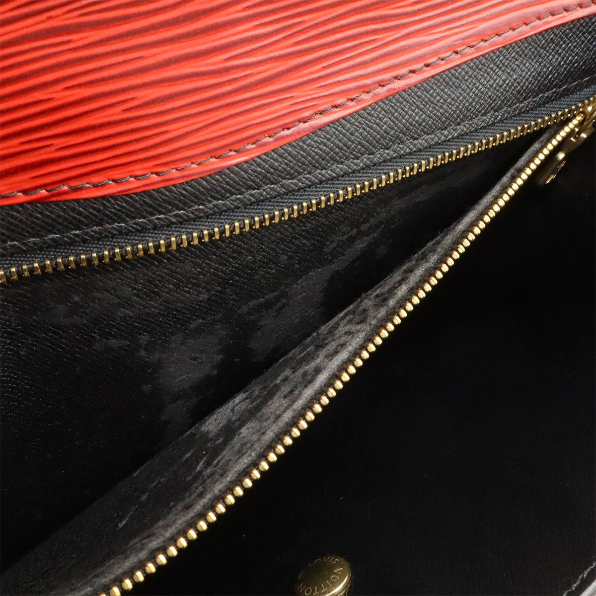 Louis Vuitton Epi Montaigne 27 Clutch Castilian Red Gold — view 6