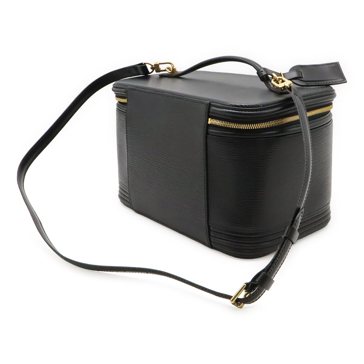 Louis Vuitton Epi Nice 2-Way Vanity Shoulder Bag Leather Noir Black — view 2