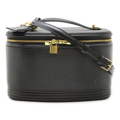 Louis Vuitton Epi Nice 2-Way Vanity Shoulder Bag Leather Noir Black