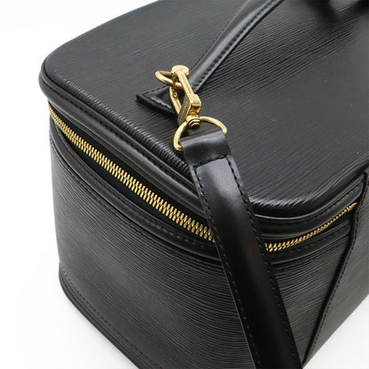 Louis Vuitton Epi Nice 2-Way Vanity Shoulder Bag Leather Noir Black — view 4