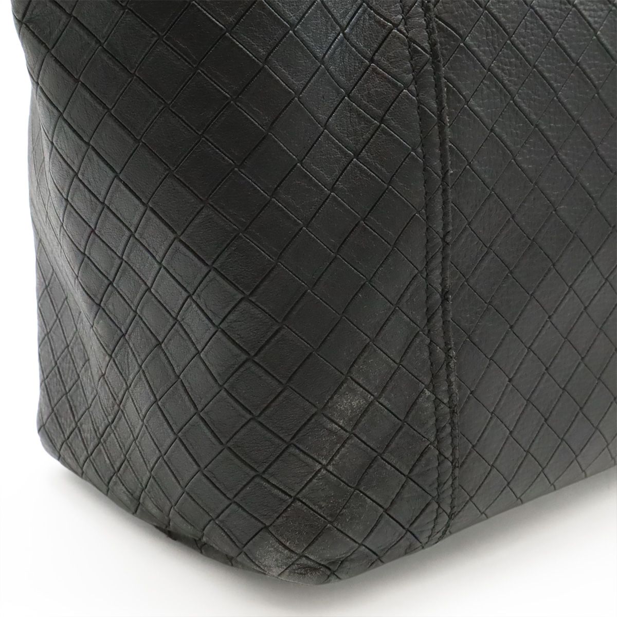 Bottega Veneta Intreccio Mirage Tote Shoulder Bag Leather Black — view 7
