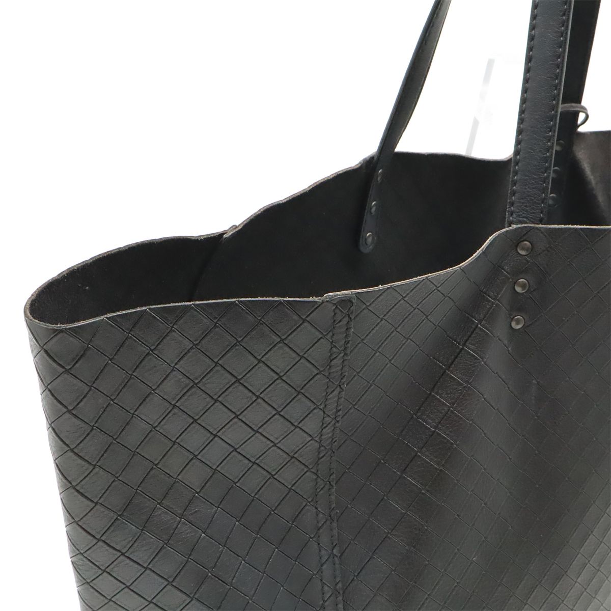 Bottega Veneta Intreccio Mirage Tote Shoulder Bag Leather Black — view 6
