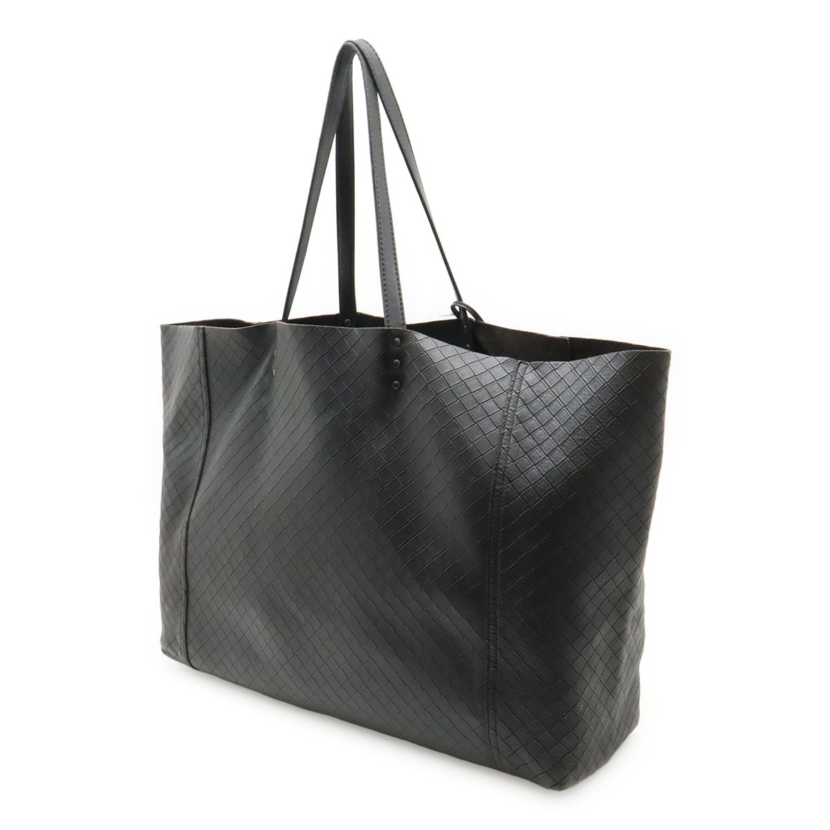 Bottega Veneta Intreccio Mirage Tote Shoulder Bag Leather Black — view 2