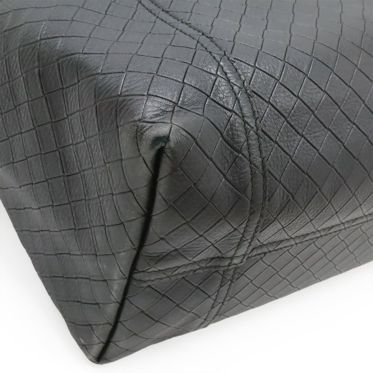 Bottega Veneta Intreccio Mirage Tote Shoulder Bag Leather Black — view 3