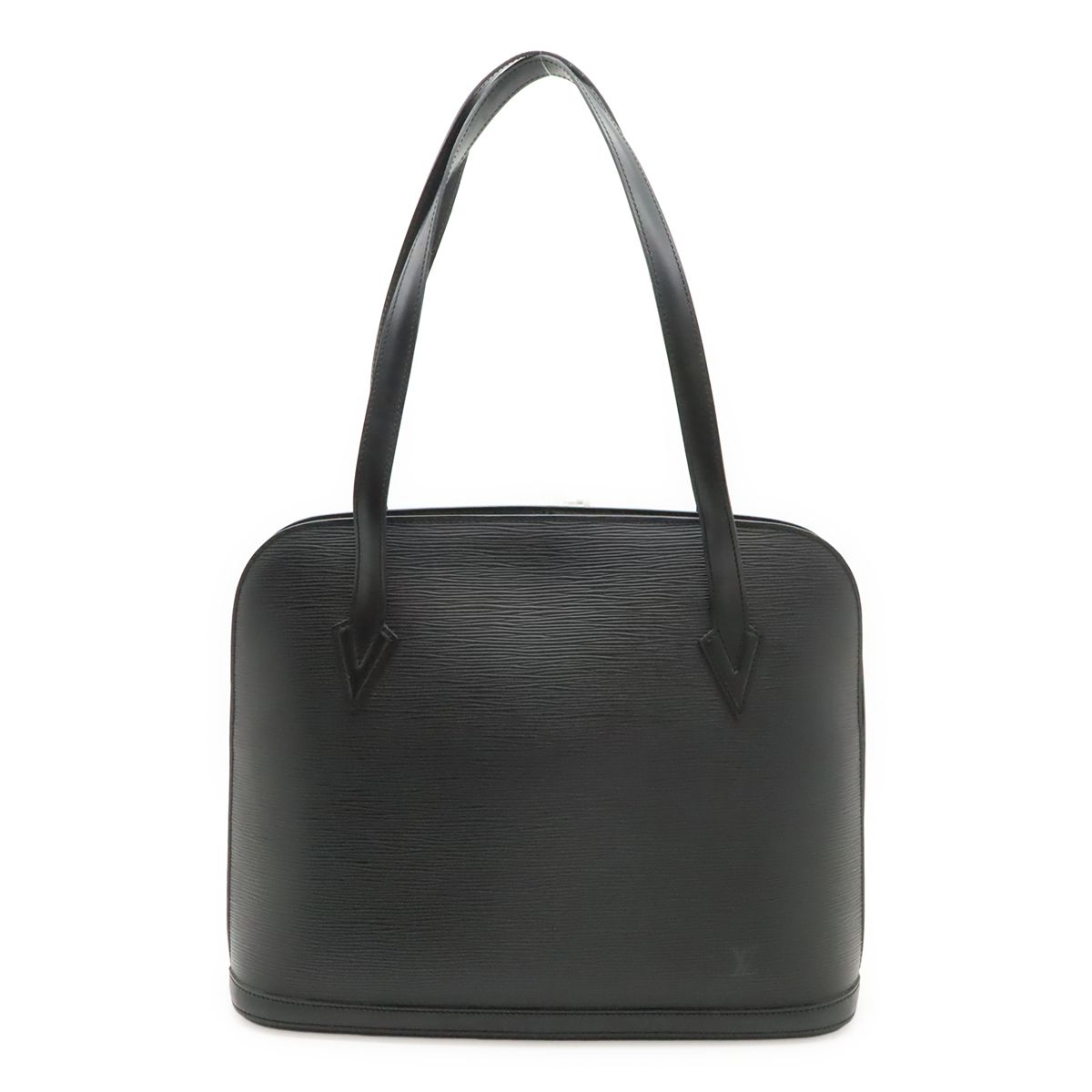 Louis Vuitton Epi Lussac Shoulder Bag Tote Leather Noir Black