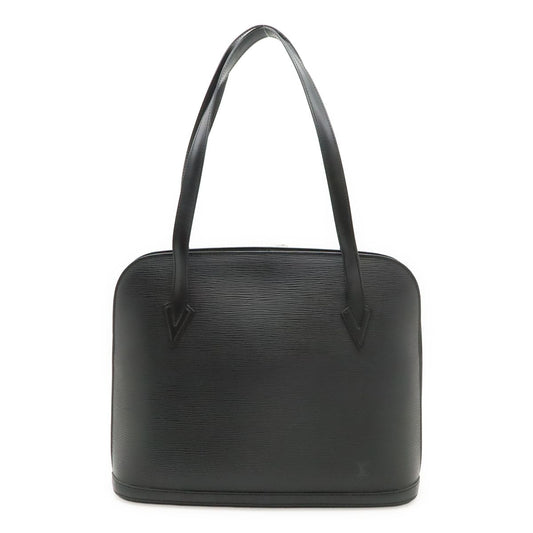Louis Vuitton Epi Lussac Shoulder Bag Tote Leather Noir Black