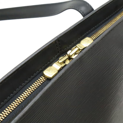 Louis Vuitton Epi Lussac Shoulder Bag Tote Leather Noir Black — view 6