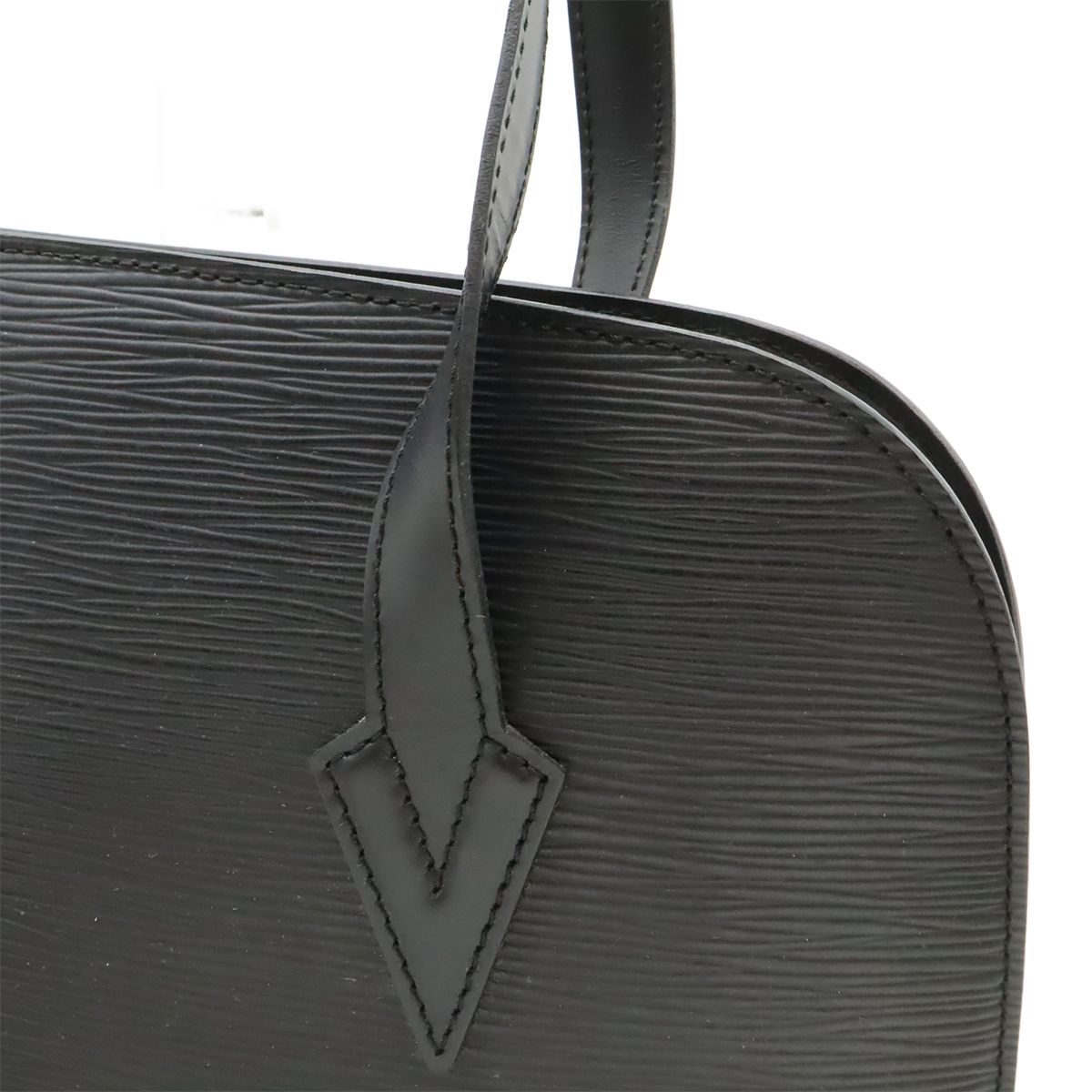 Louis Vuitton Epi Lussac Shoulder Bag Tote Leather Noir Black — view 9