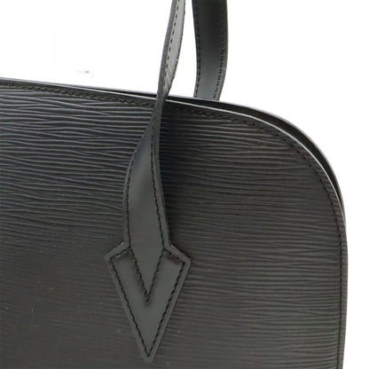 Louis Vuitton Epi Lussac Shoulder Bag Tote Leather Noir Black — view 9