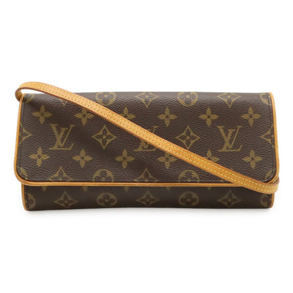 Louis Vuitton Monogram Pochette Twin GM Shoulder Bag Crossbody 2-Way Clutch
