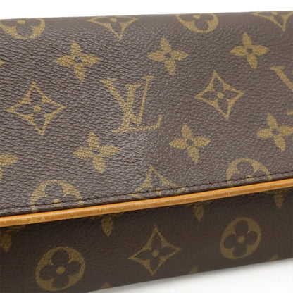 Louis Vuitton Monogram Pochette Twin GM Shoulder Bag Crossbody 2-Way Clutch — view 8