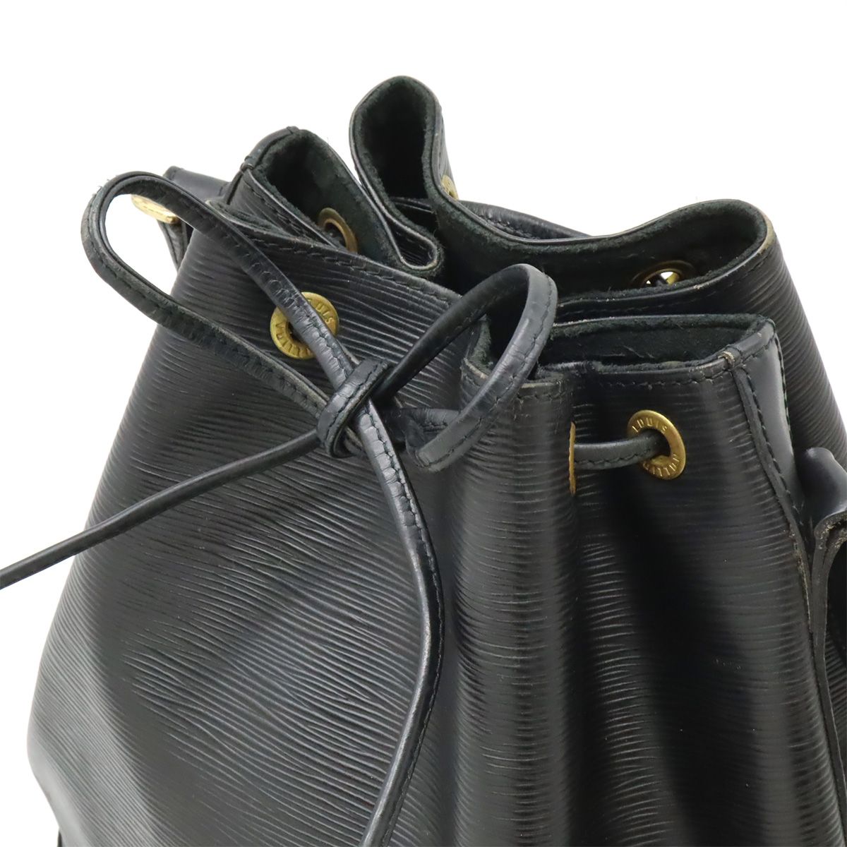 Louis Vuitton Epi Noe Shoulder Bag Drawstring Noir Black Gold — view 4