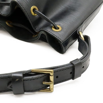 Louis Vuitton Epi Noe Shoulder Bag Drawstring Noir Black Gold — view 7