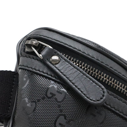Gucci GG Supreme Belt Bag Waist Pouch Hip Leather Black — view 4
