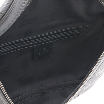 Gucci GG Supreme Belt Bag Waist Pouch Hip Leather Black — view 6