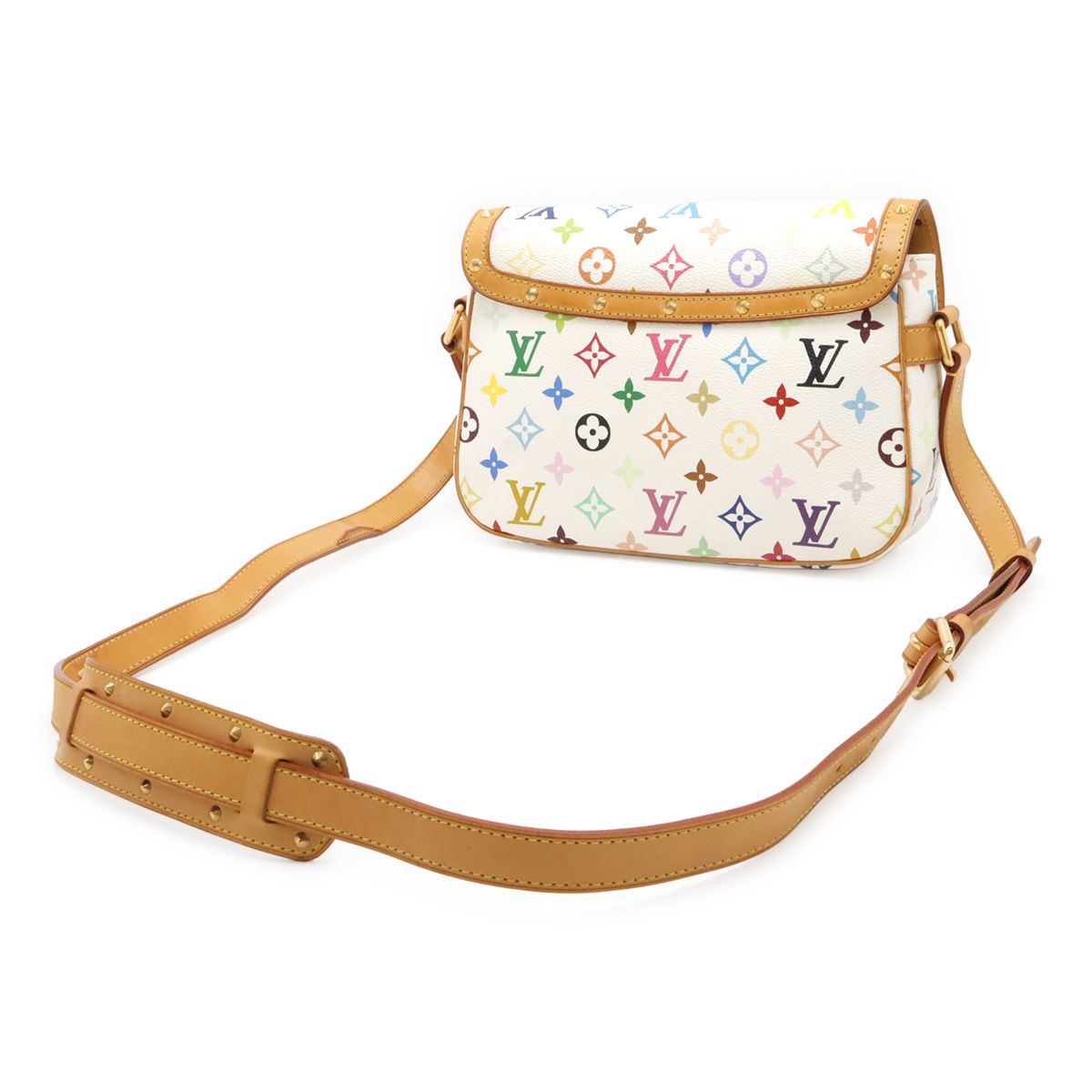 Louis Vuitton Monogram Multicolor Sologne Shoulder Bag Crossbody Blanc White — view 2