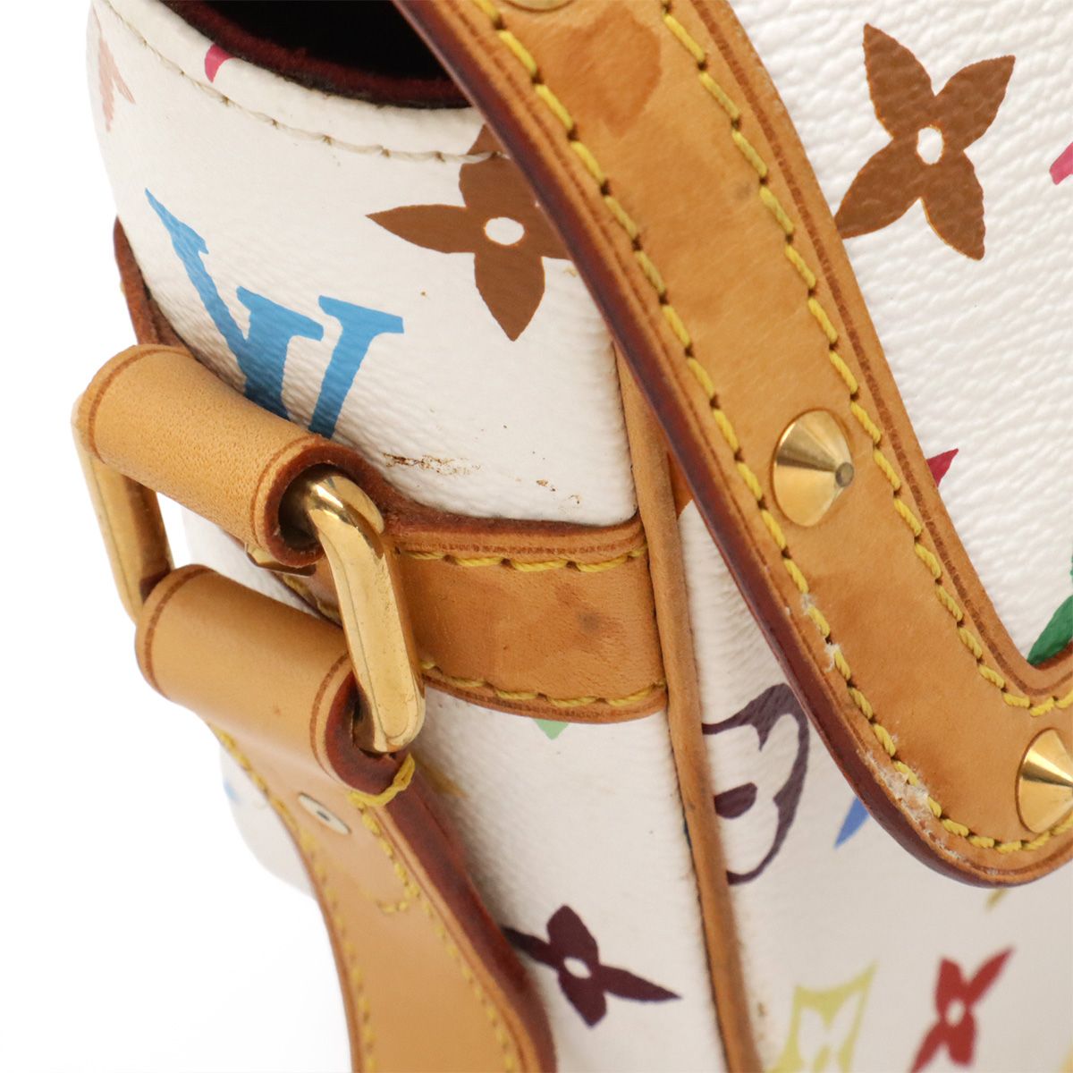 Louis Vuitton Monogram Multicolor Sologne Shoulder Bag Crossbody Blanc White — view 4